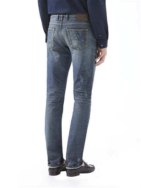 gucci jeans men|gucci men's skinny jeans.